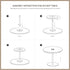 Accent Table with Paisley Design